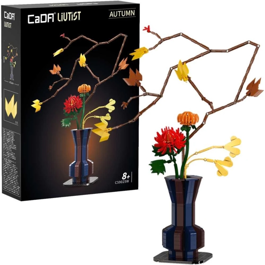 CaDA statybiniai kaladėlės Gėlės Gėlių menas Rudens žarijos 61 cm C59025W 794 dienos