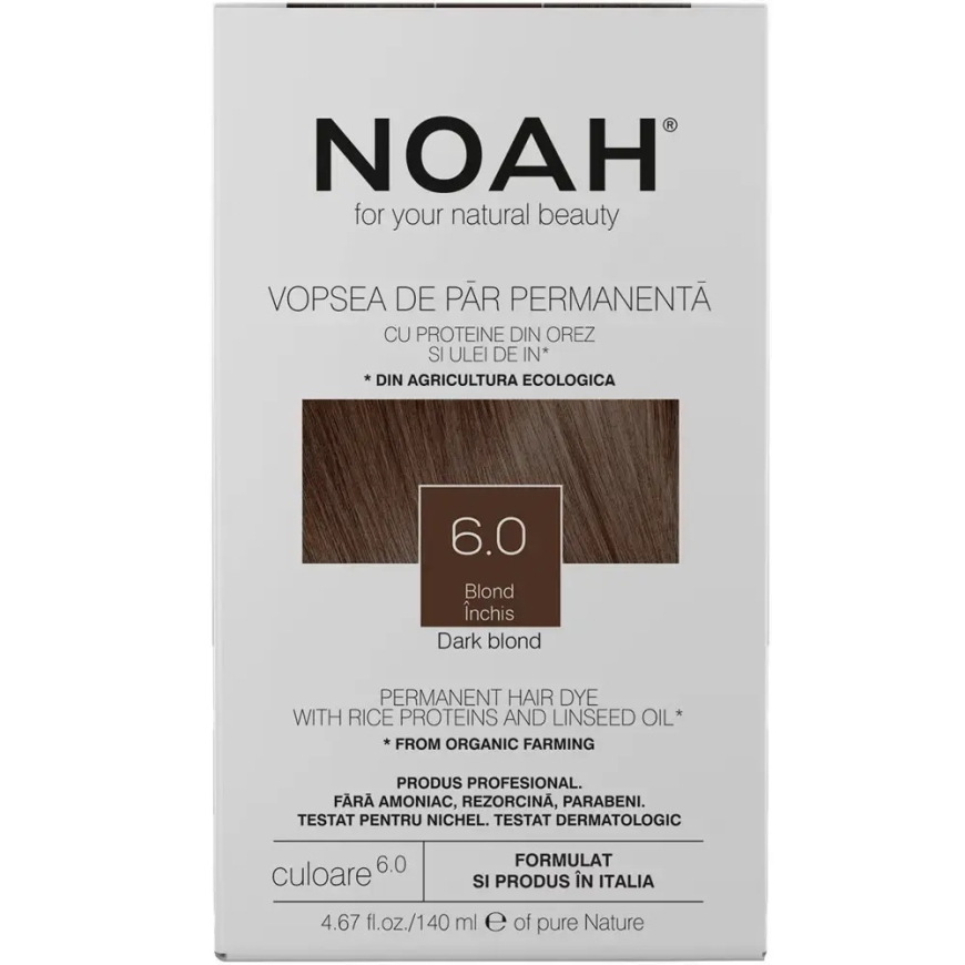 Noah, Pysyvä Hiusväri, Pysyvä Hiusväri, 6.0 Tumma Blondi, 140 ml