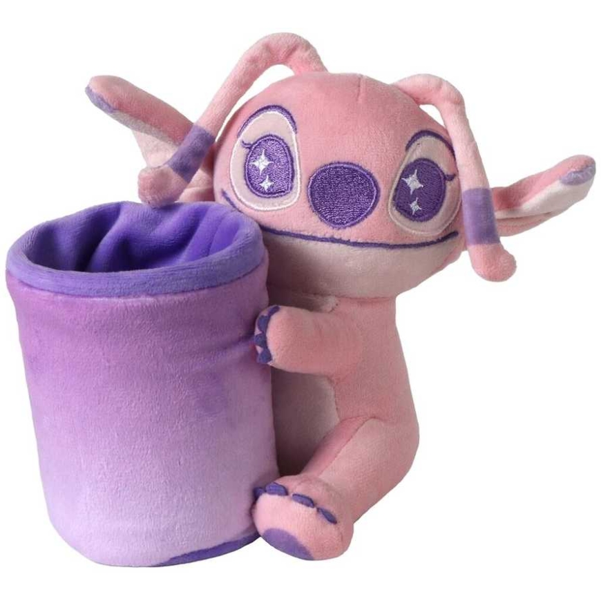 CERDÁ Disney Stitch Angel plush pencil holder
