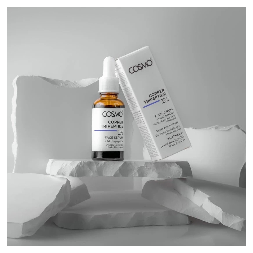 Kasvoseerumi kuparipeptideillä Cosmo Advanced 1% Copper Tripeptide + Multi-Peptide, 30 ml – 5