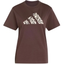Naisten T-paita adidas Animal Graphic ruskea KT2676 (XS) Naisten T-paita adidas Animal Graphic ruskea KT2676 (XS)