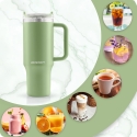 Vakuumtermose-kruus koos joogikõrrega 1180 ml, roheline Berdsen Vakuumtermose-kruus koos joogikõrrega 1180 ml, roheline Berdsen