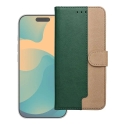 Flip dėklas Xiaomi Redmi NOTE 15 5G Split žalias ir auksinis Flip dėklas Xiaomi Redmi NOTE 15 5G Split žalias ir auksinis
