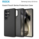 Rock Guard Touch Matte serijos dėklas Samsung Galaxy S25 pilkas