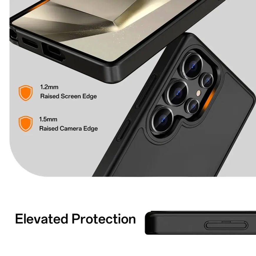 Rock Guard Touch Matte -sarjan suojakuori Samsung Galaxy S25:lle harmaa – 5