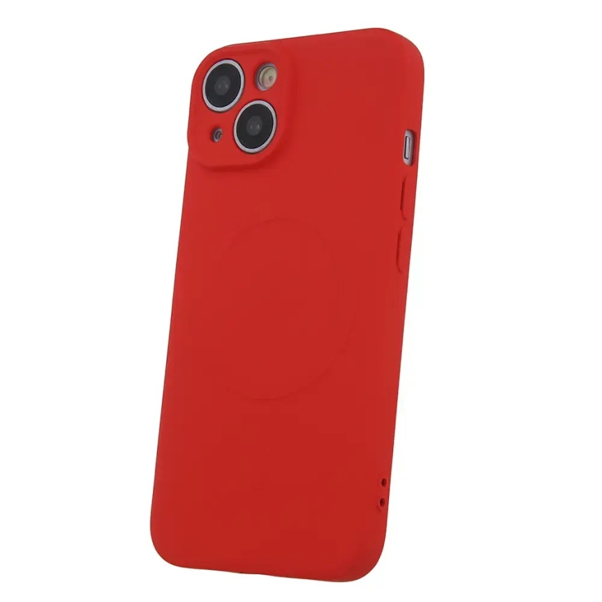 Simple Color Mag phone case with MagSafe support for iPhone 17 Pro Max red – 3