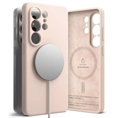 Ringke-silikonipuhelintasku MagSafe-tuen kanssa Samsung Galaxy S26 Ultra (S948) beige