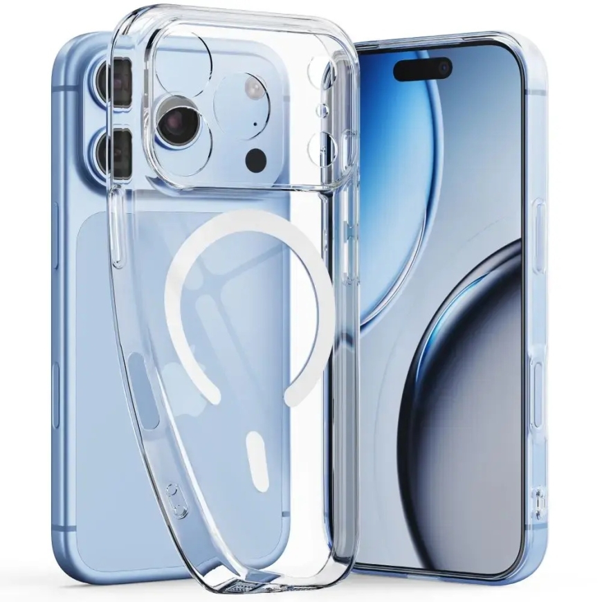 TECH-PROTECT FLEXAIR phone case with MagSafe support for iPhone 17 Pro Max | iPhone 18 Pro Max transparent