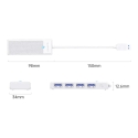 Orico PAPW4A-U3 хаб USB-A на USB 3.0 | белый