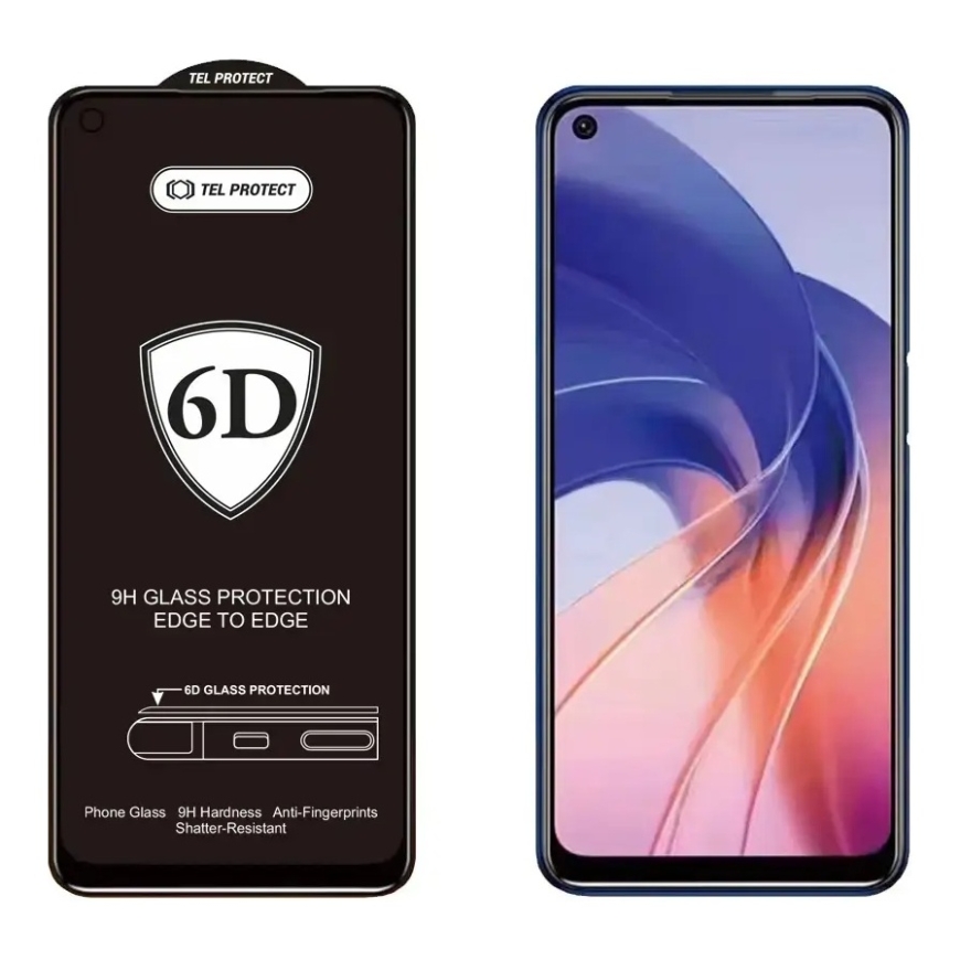 Tel Protect Full Glue 6D Tempered Glass for XIAOMI REDMI NOTE 10/NOTE 10S 5G BLACK – 2