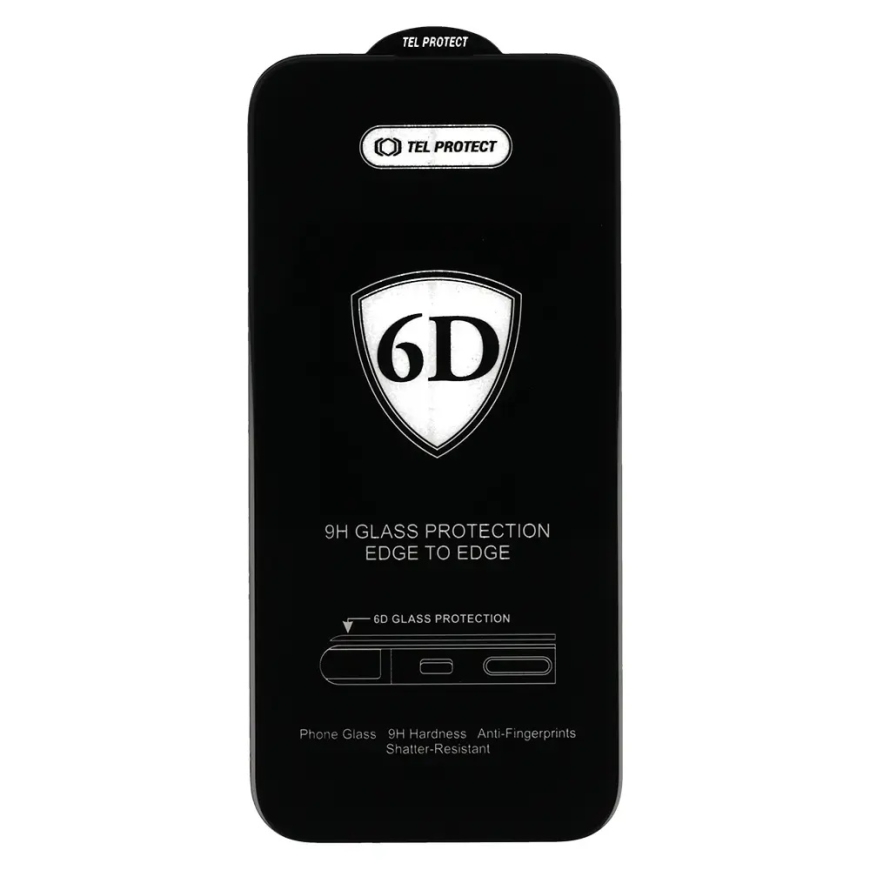 Tel Protect Полная Клейкая 6D Закаленное Стекло для XIAOMI REDMI NOTE 10/NOTE 10S 5G ЧЕРНОЕ – 3
