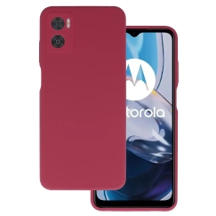 Silicone Lite -kotelo Motorola Moto E22/E22i burgundi