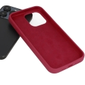 Silicone Lite -kotelo Motorola Moto E22/E22i burgundi