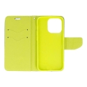 Fancy book type phone case for iPhone 13 Pro Max navy green