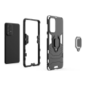 Ring Armor tough hybrid maciņš ar statīvu telefonam Samsung Galaxy A73 (A736) melns