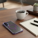 FRAME CLEAR HYBRID MAG telefono dėklas su MagSafe palaikymu Samsung Galaxy A17 4G (A175) violetinis FRAME CLEAR HYBRID MAG telefono dėklas su MagSafe palaikymu Samsung Galaxy A17 4G (A175) violetinis