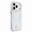 Lacoste IML Shockproof Petit Pique Gold Logo MagSafe ümbris iPhone 18 Pro jaoks läbipaistev Lacoste IML Shockproof Petit Pique Gold Logo MagSafe ümbris iPhone 18 Pro jaoks läbipaistev