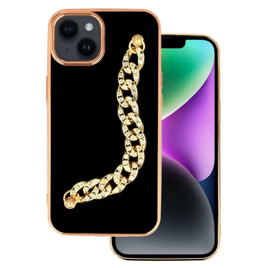 Trend-puhelimen kuori iPhone 14 Plus musta (Muotoilu 4)