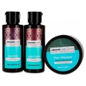 Arganicare-setti: Argan Oil & Shea Butter Hiushoito Kosteuttava Kreemimaski, 100 ml + Argan Oil & Shea Butter Shampoo Korjaava & Arganicare-setti: Argan Oil & Shea Butter Hiushoito Kosteuttava Kreemimaski, 100 ml + Argan Oil & Shea Butter Shampoo Korjaava &