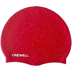 Crowell Recycling Pearl sarkanā silikona peldēšanas cepure 9