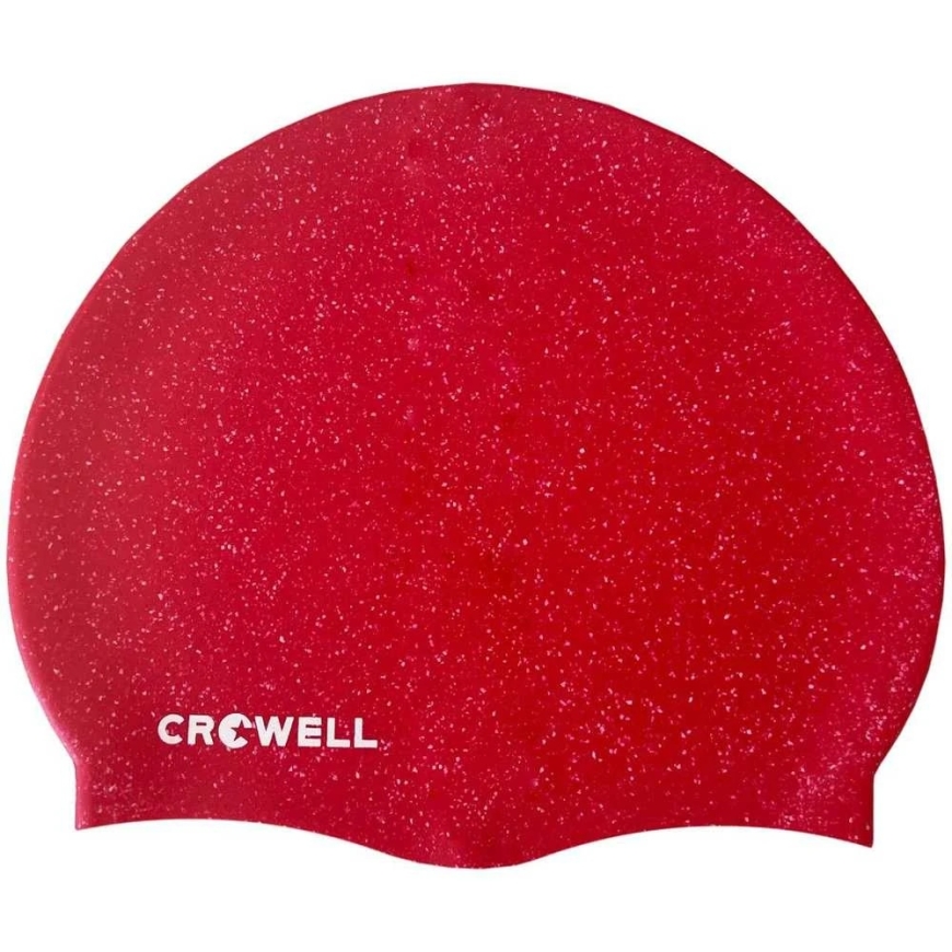 Crowell Recycling Pearl Red Silicone Swimming Cap 9