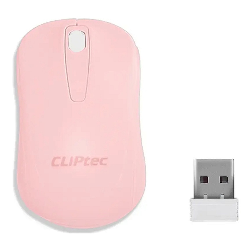 Cliptec langaton optinen hiiri Young RZS859 1200DPI vaaleanpunainen