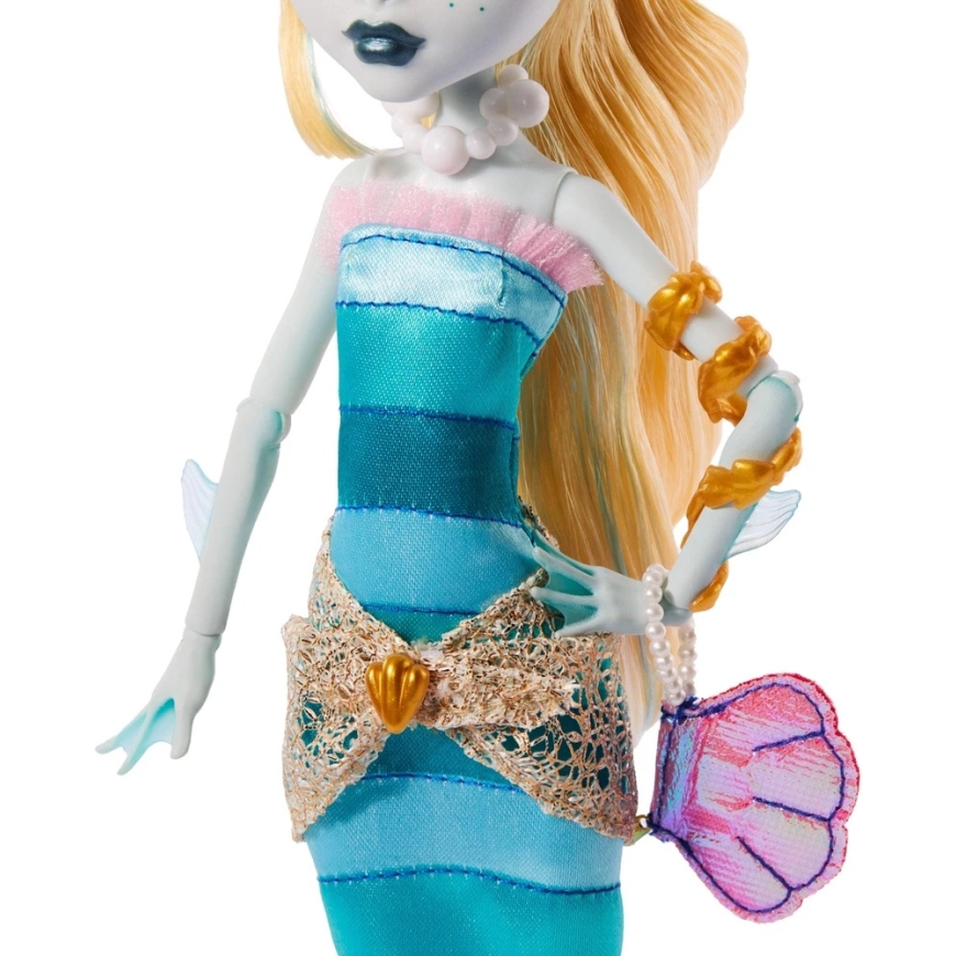 Mattel Monster High Dawn of the Dance Lagoona zila kolekcionējama lelle (JKM48) – 4