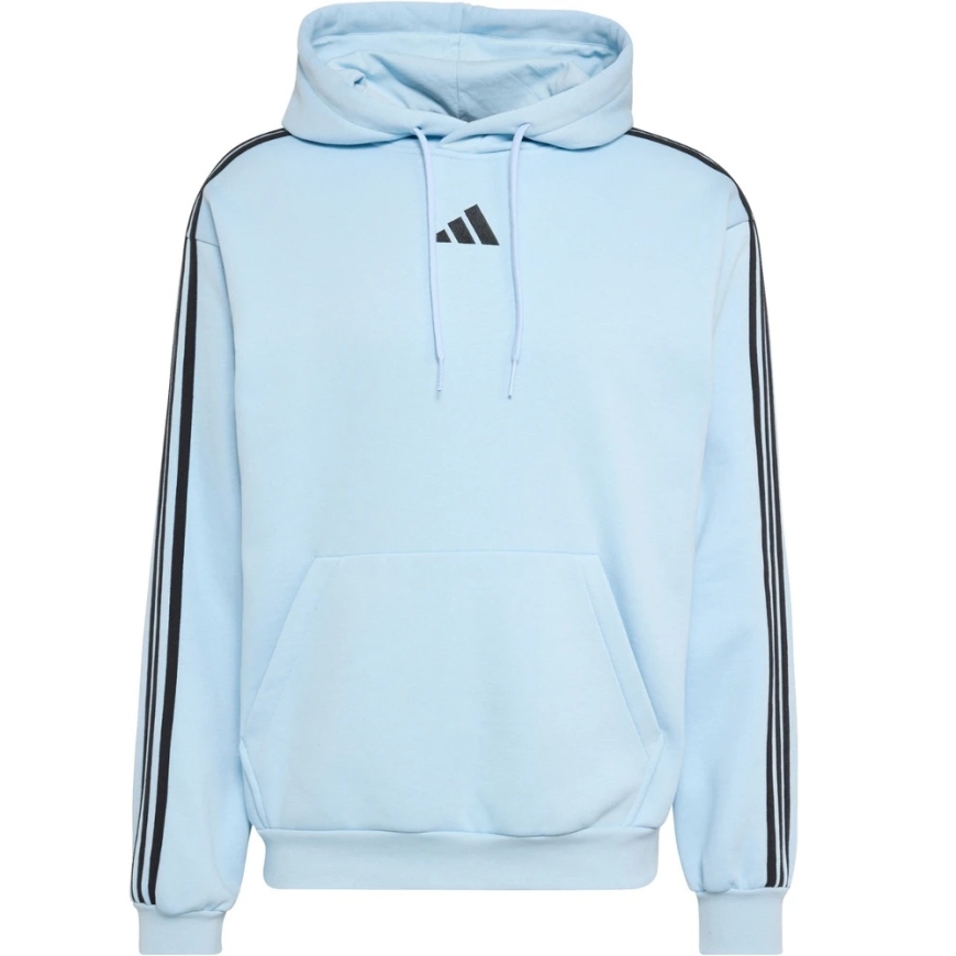 Vīriešu kapuce adidas Essentials 3-Stripes Fleece gaiši zilā krāsā KY4170 (S) – 2