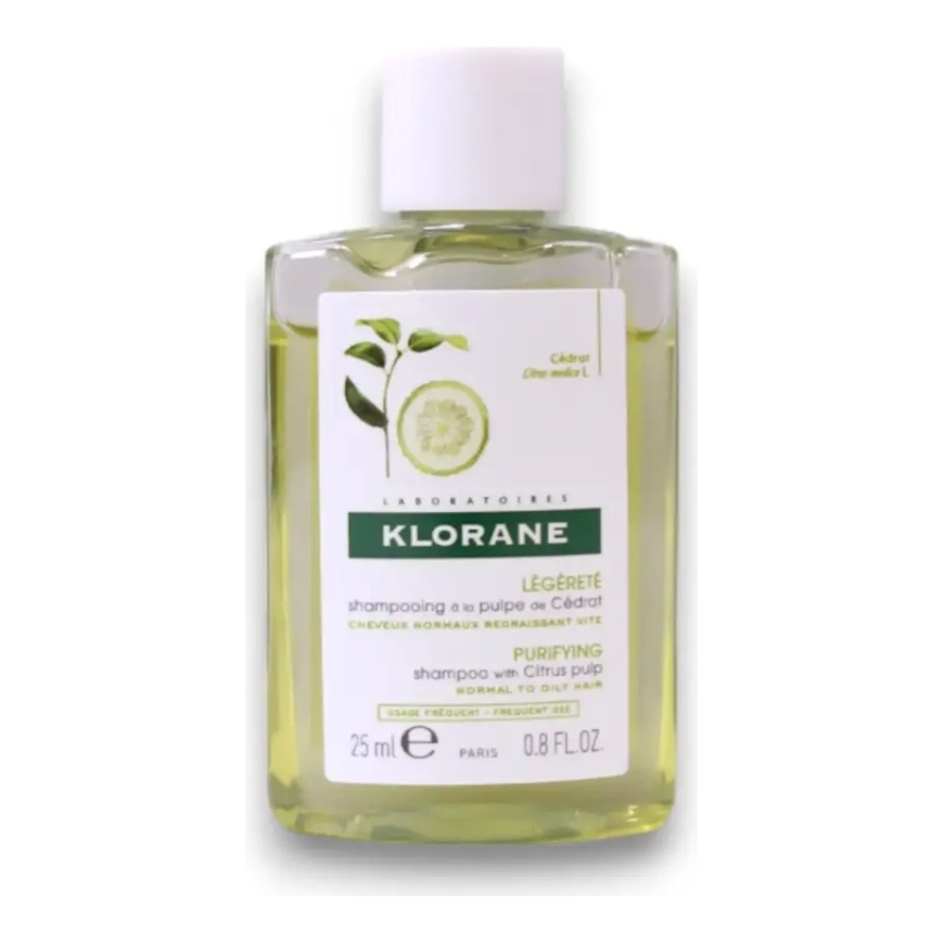 Klorane, Attīrošs, Matu šampūns, Tīrīšanai, 25 ml