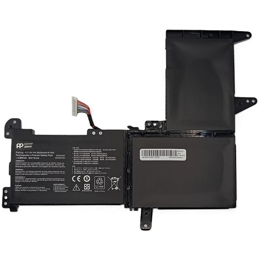 Power Plant Llc Pārvietojamā datora akumulators - Power Plant B31N1637 3600 mAh 11,4 V