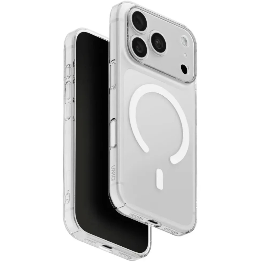 UNIQ Airsuit maciņš iPhone 18 Pro / 17 Pro ar Maglick uzlādi, caurspīdīgs