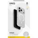 UNIQ Airsuit maciņš iPhone 18 Pro / 17 Pro ar Maglick uzlādi, caurspīdīgs UNIQ Airsuit maciņš iPhone 18 Pro / 17 Pro ar Maglick uzlādi, caurspīdīgs