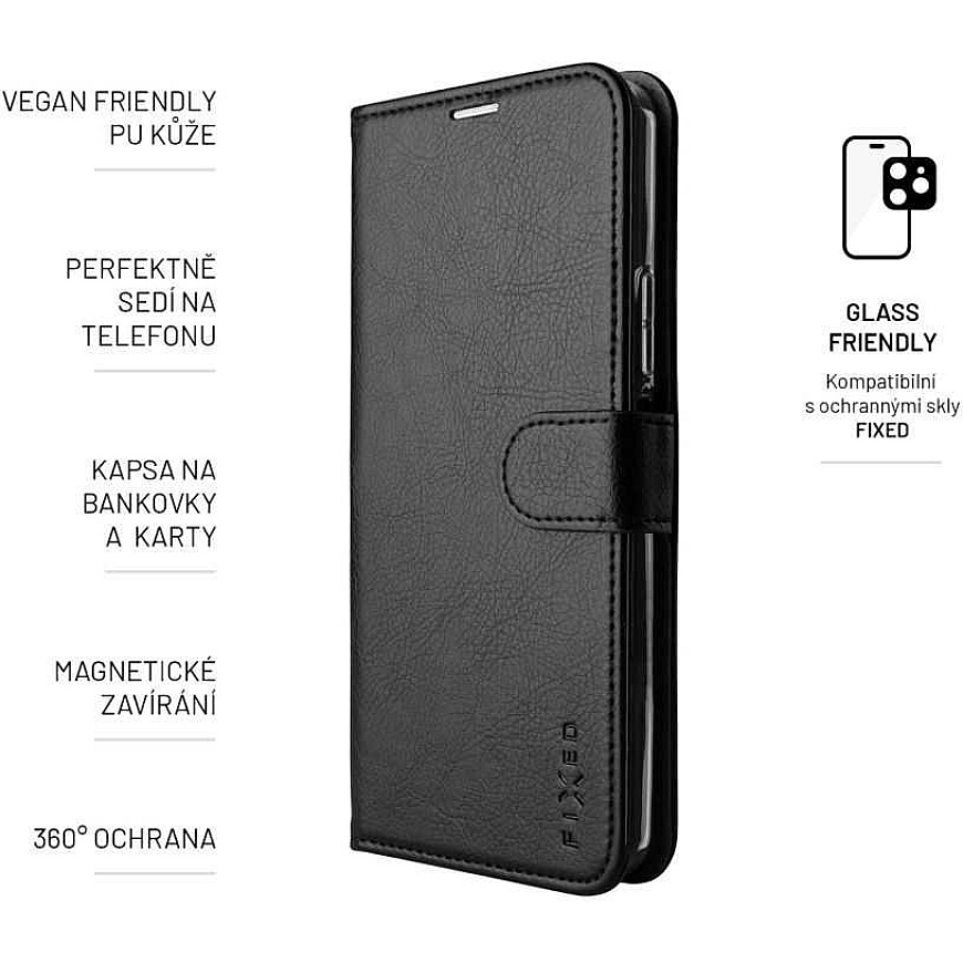 FIXED Opus flip vāks Samsung Galaxy A34 5G, melns – 5