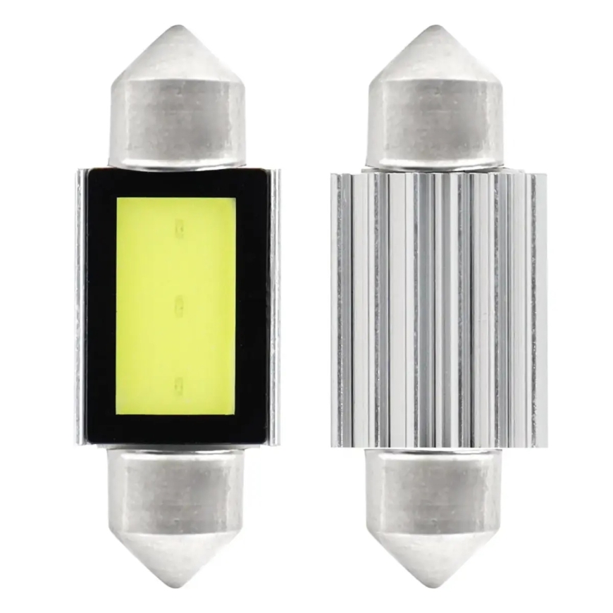 LED CANBUS COB3 Festoon C5W C10W C3W 36mm Valge 12V