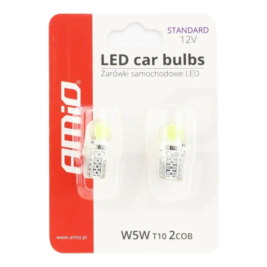 LED STANDARD Valkoinen T10e COB 12V – 5