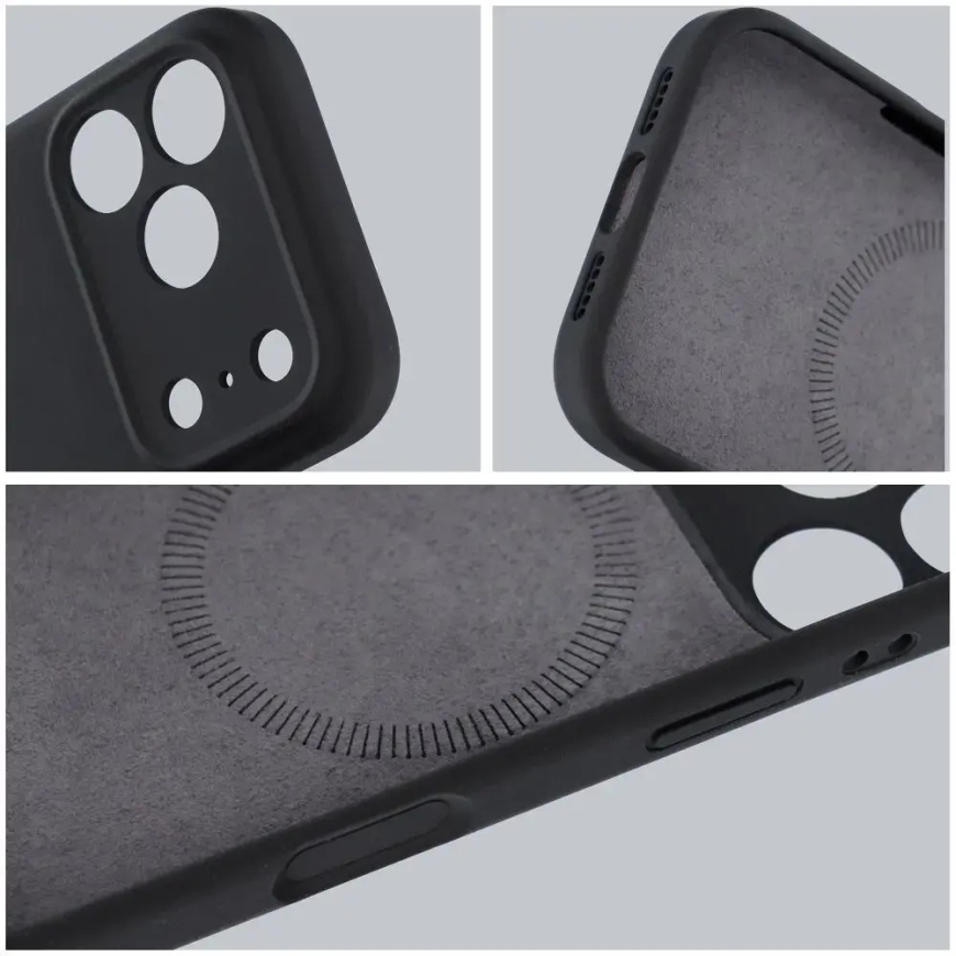 Forcell F-Protect Rubber Premium phone case with MagSafe support for iPhone 17 black – 5