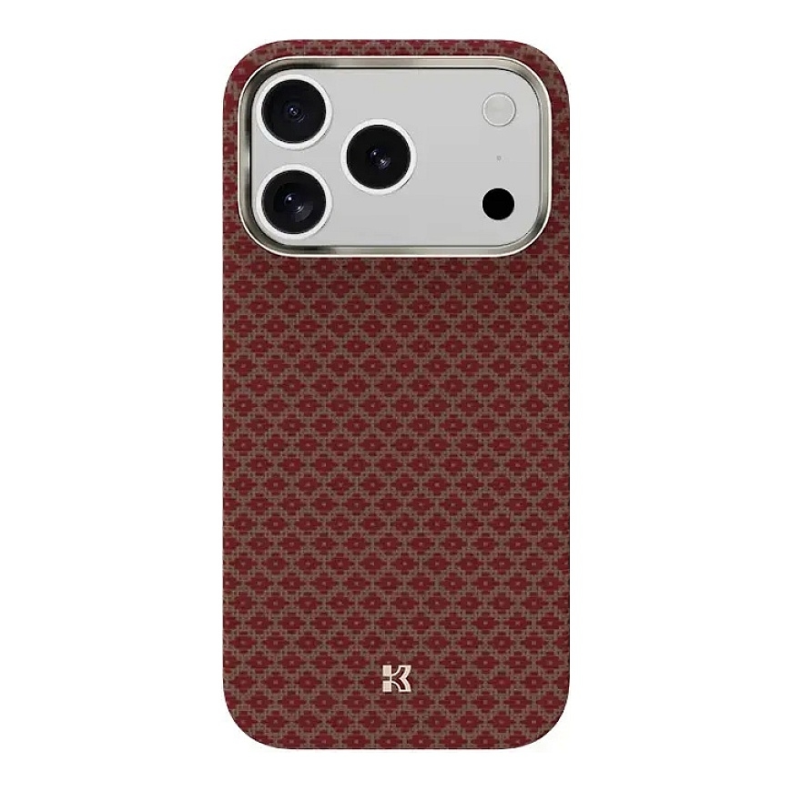 Benks Magnetic Armor Air Armor Grid Kevlar telefono dėklas iPhone 17 Pro Max oranžinis – 2