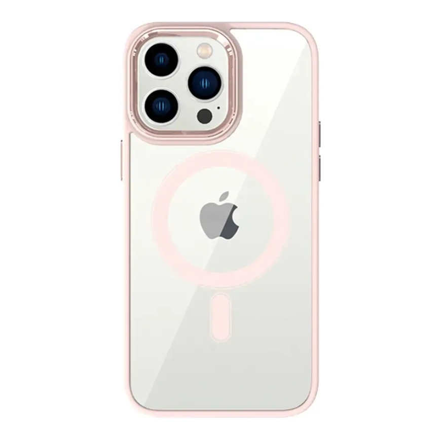 Tel Protect Magnetic Clear phone case with MagSafe support for iPhone 15 Plus orange – 2