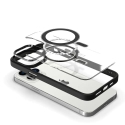 Tel Protect Magnetic Clear phone case with MagSafe support for iPhone 15 Plus orange Tel Protect Magnetic Clear phone case with MagSafe support for iPhone 15 Plus orange
