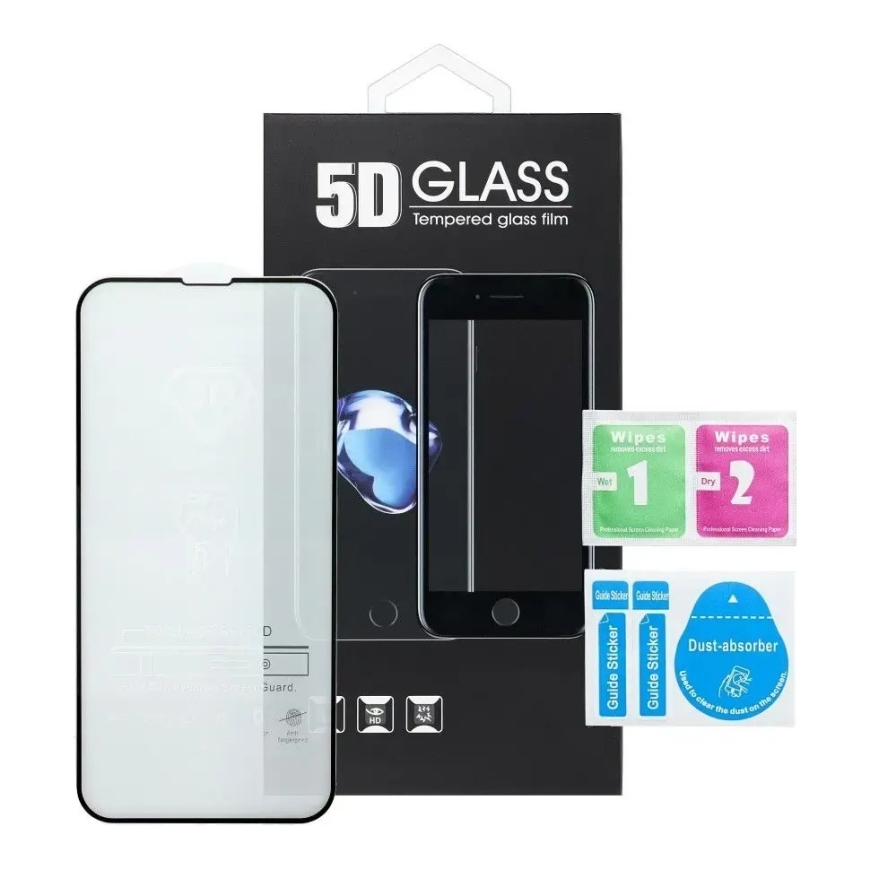 5D Täydellinen Liima karkaistu lasi puhelimelle Redmi Note 8 Pro – 4