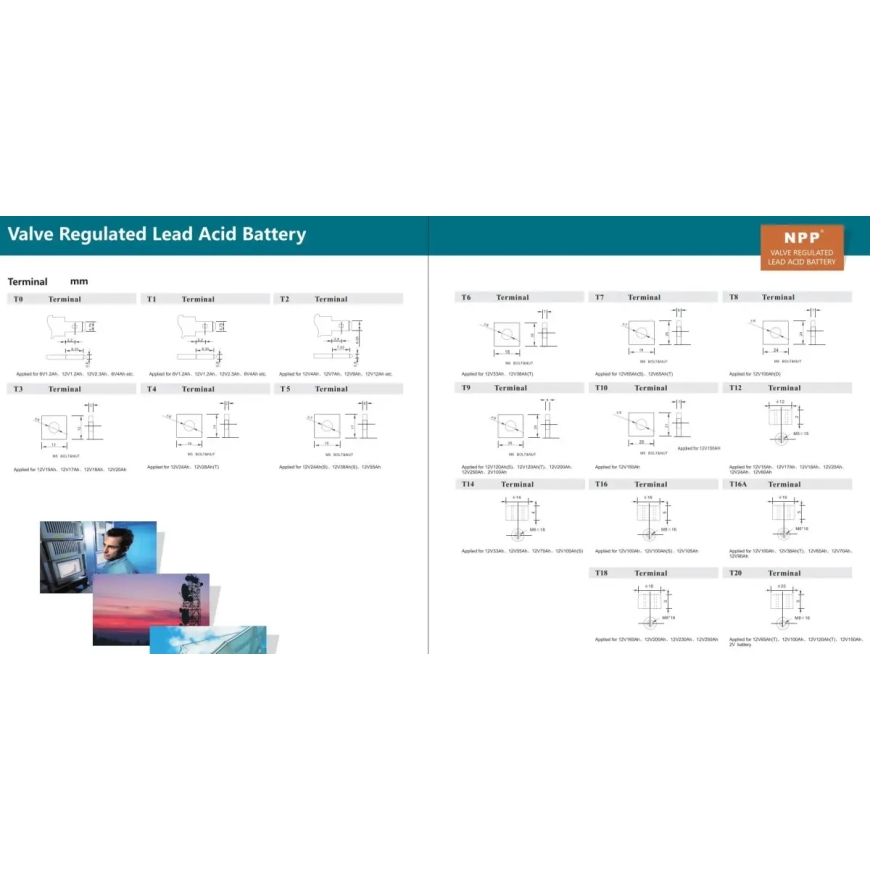Aku 12V 2.3Ah T1(F1) Pb AGM NPP – 2