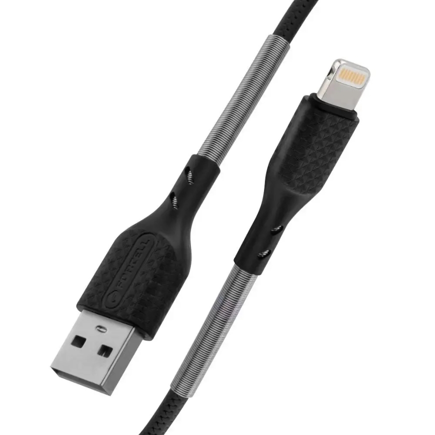 Forcell F-Energy CB-01A data transfer and charging cable | USB-A to Lightning | 12W | 1m | black – 5