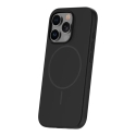 Silicone Thin maciņš ar MagSafe atbalstu telefonam iPhone 15 Pro melns