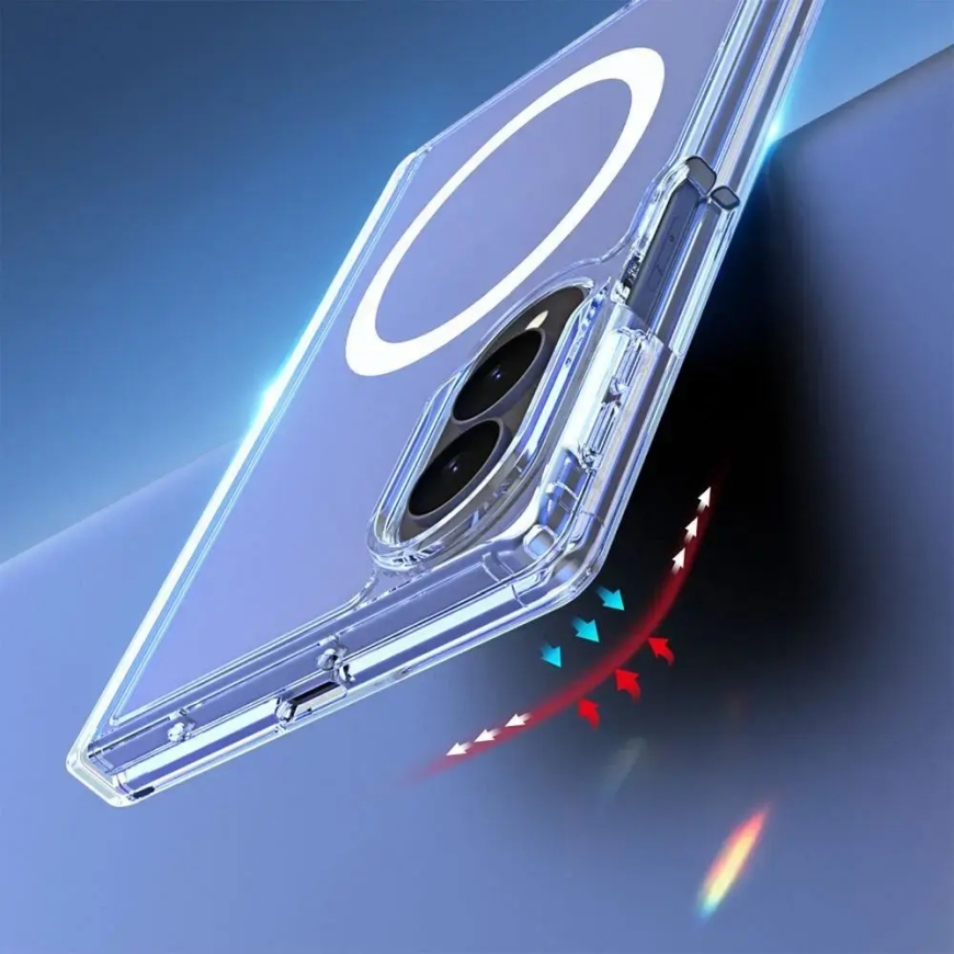 Dux Ducis Clin Mag maciņš ar MagSafe atbalstu telefonam Samsung Galaxy Z Fold 8 (F971) caurspīdīgs – 3