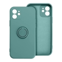 Silicone ring phone case with stand for iPhone 17 Pro Max | iPhone 18 Pro Max green