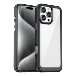Outer Space Gel Frame -puhelinpidike iPhone 16 Pro Max musta