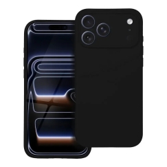 Silicone 2mm telefono dėklas iPhone 17 Pro Max juodas