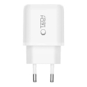 Tech-Protect NCA65W-GAN tīkla lādētājs | 65W | PD, QC, GaN | USB-C, USB-A | balts Tech-Protect NCA65W-GAN tīkla lādētājs | 65W | PD, QC, GaN | USB-C, USB-A | balts
