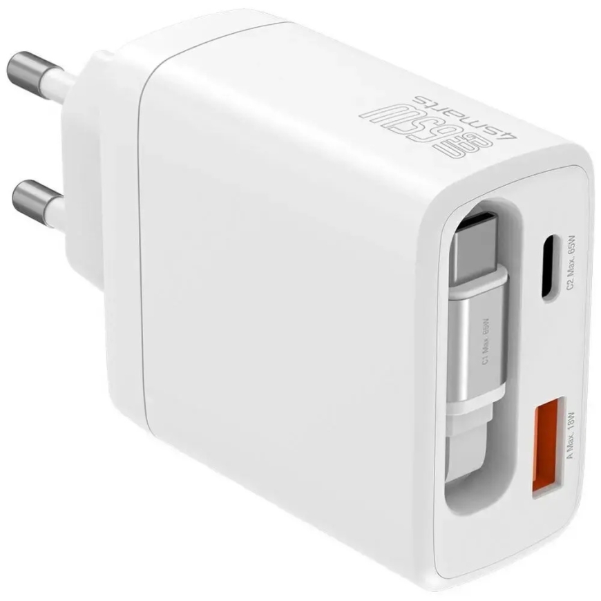 4smarts PDPlug Slim Jojo travel charger | 65W | PD, GaN | USB-C | white – 3