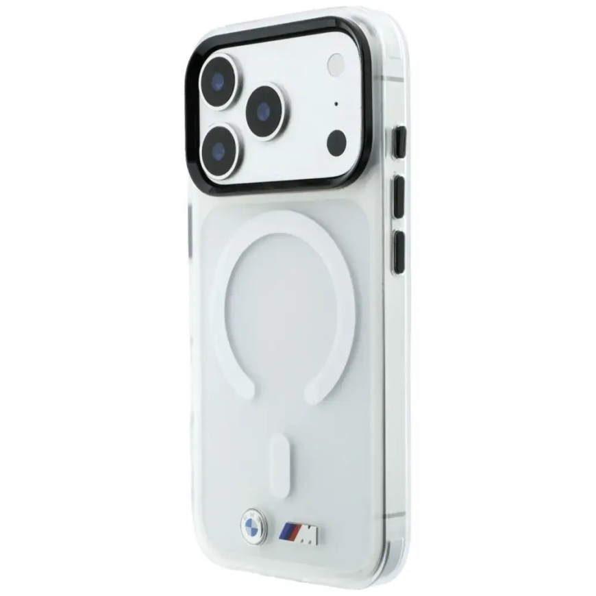 BMW M IML Frosted Metal Logo & Trims telefoni ümbris MagSafe toega iPhone 18 Pro Max | iPhone 17 Pro Max läbipaistev – 2